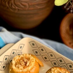 Чизкейк в яблочке - пошаговый рецепт с фото. Автор рецепта Ксения .