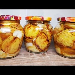 БАКЛАЖАНЫ КАК ШАШЛЫК НА ЗИМУ! Зимой съели 20 Банок ТЕПЕРЬ ГОТОВЛЮ БОЛЬШЕ!!!