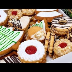 Набор ванильного печенья для Новогоднего подарка.