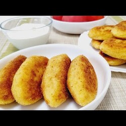 Картофельные зразы с мясной начинкой. Картопляники з м'ясом/Potato zrazy with meat filling