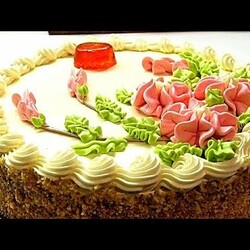 Советский "Бисквитно-кремовый" торт.Рецепт сливочного крема/Sponge Cream Cake