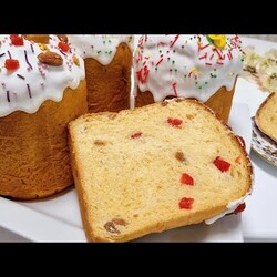 Паски на заварном тесте, влажные и волокнистые / Easter pastries on custard dough