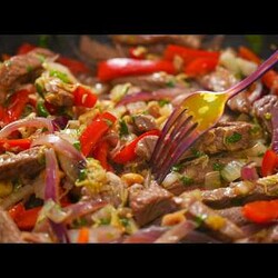 ЧТО НА УЖИН: мясо с овощами в азиатском стиле! Очень вкусный, простой, быстрый рецепт на ужин