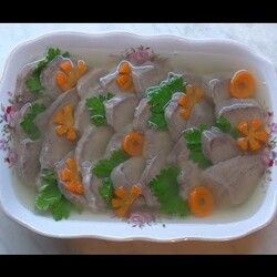 Заливной свиной язык / Jellied pork tongue