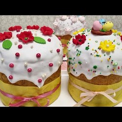 Сдобная пасхальная выпечка. Кекс "Здоровье".