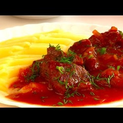 Очень Вкусный Настоящий ГУЛЯШ!Нежнейшее Мясо с Густой подливой