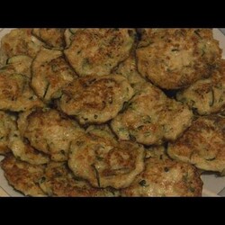 Кабачковые оладьи с фаршем.