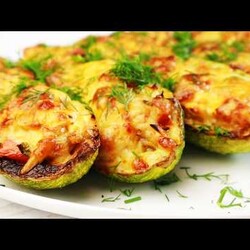 Лодочки из кабачков/ Мясо не нужно, а как же вкусно!Простые продукты, а вкус как в ресторане