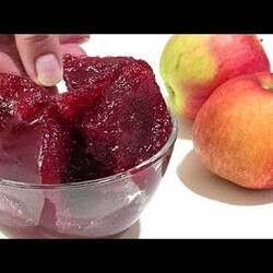 Яблочно-вишнёвое повидло/Apple and cherry jam
