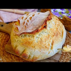 Хлеб Ни Грамма ДРОЖЖЕЙ  (хлеб на ЗАКВАСКЕ)