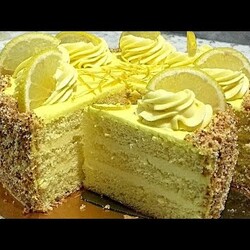 Авторский рецепт !!! ЛИМОННЫЙ КРЕМ, лимонный торт/LEMON CREAM, lemon cake