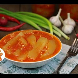 Консервированные кабачки на зиму "Тещин язык"