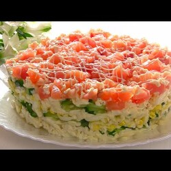 Салат "Женская слабость"/ Праздничный Салат с семгой