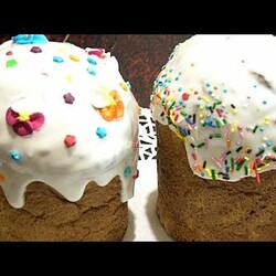 КУЛИЧИ НА ТВОРОЖНО дрожжевом тесте. /Easter cupcake.