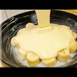 Хоть с яблоками, Хоть с бананами! На Сковороде - Мягкий, Воздушный ПИРОГ - тесто с ОДНИМ яйцом!