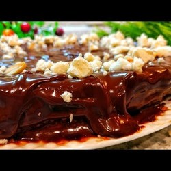 Торт СНИКЕРС БЕЗ ВЫПЕЧКИ И ДУХОВКИ. Все будут в Восторге! Вкусно - Пальчики оближешь Торт с печеньем