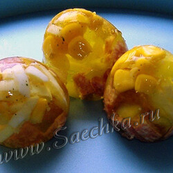 Заливное «Яйца Фаберже» - рецепт с фото