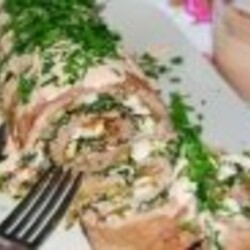 Рулет из фарша с грибами - рецепт с фото на Повар.ру