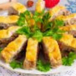 Новогодний рулет с грибами и сыром - пошаговый рецепт с фото на Повар.ру