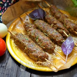 Люля-кебаб в духовке — рецепт с фото