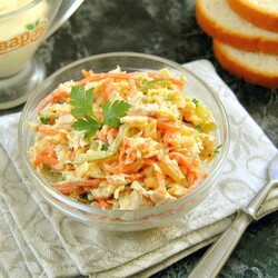 салат "Лисичка"