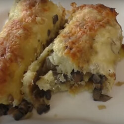 Драники по-новому в рулете и с грибами - Лучшие рецепты