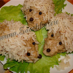 Ёжики с рисом - рецепт с фото