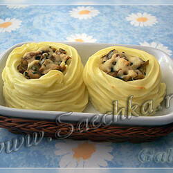 Картофельные гнезда - рецепт с фото