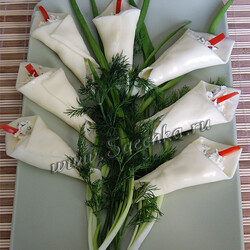 Закуска «Каллы» - рецепт с фото