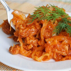 Тушеная капуста со свининой - Лучшие рецепты