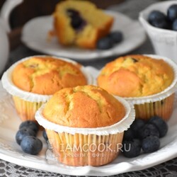 Маффины с ягодами на рисовой муке — рецепт с фото