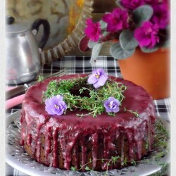 Кекс из нутовой муки с маком