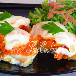 Минтай под маринадом в духовке