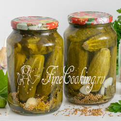 Маринованные огурцы с горчицей на зиму