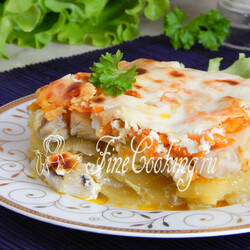 Картофельная запеканка с рыбой