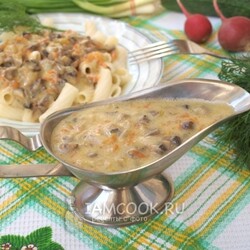 Грибная подлива из шампиньонов — рецепт с фото