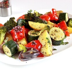 Овощи в духовке, запеченные крупными кусками с фото | Меню недели