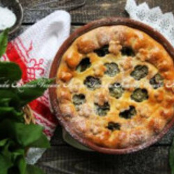 Пирог с творогом и щавелем