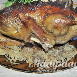 Утка фаршированная квашеной капустой - Вкусные рецепты - медиаплатформа МирТесен