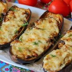 Баклажаны, фаршированные грибами