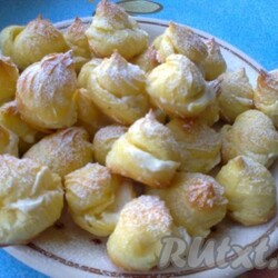 Профитроли с творожным кремом - 9 пошаговых фото в рецепте