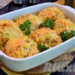 Котлеты в картофельной шубке в духовке - 15 пошаговых фото в рецепте