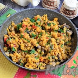 Красная чечевица с грибами - 8 пошаговых фото в рецепте