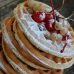 Мягкие вафли на сметане в электровафельнице