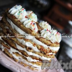 Торт из овсяноблинов - 16 пошаговых фото в рецепте