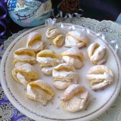 Песочное печенье с безе "Ракушки" - 14 пошаговых фото в рецепте