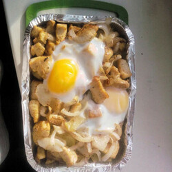 Курица карри с запеченной в сливках картошкой с луком и яйцом. - Четыре вкуса - медиаплатформа МирТесен