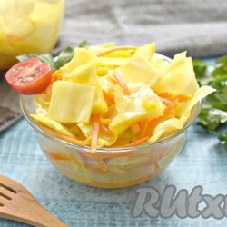 Капуста по-корейски с куркумой - 9 пошаговых фото в рецепте