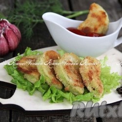 Кабачки в панировке в духовке - 11 пошаговых фото в рецепте