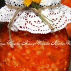 Овощной салат с перловкой на зиму